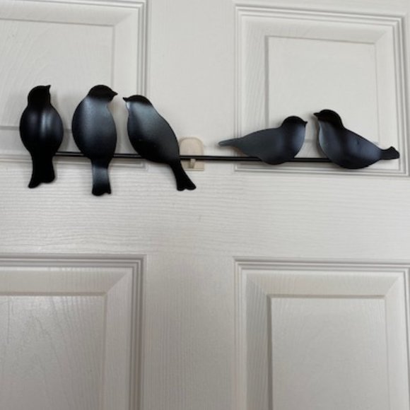 Farmhouse Metal Bird Cutout Birds on Branch Wire Art, Wall Decor - Picture 6 of 14